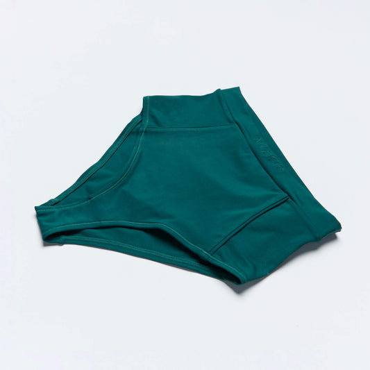 Product photograph of NipCo High Waisted Briefs in Teal