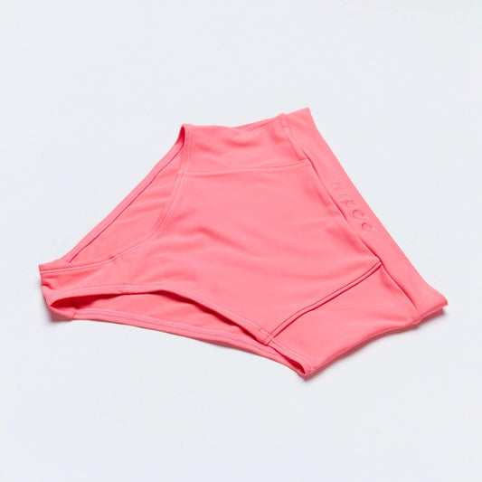 Product photograph of NipCo High Waisted Briefs in Coral